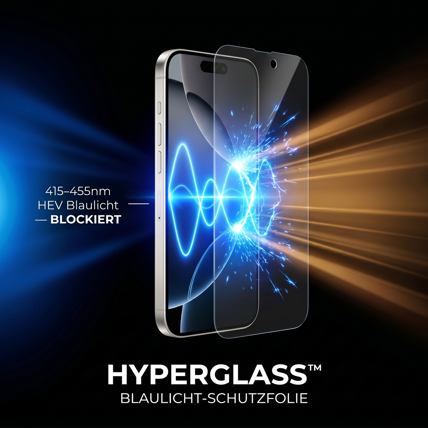 HyperGlass™ - Blaulicht-Schutzfolie